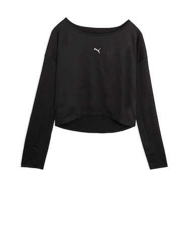 529566　W STUDIO LS TEE　01BK　718316-0001