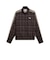 639061　M T7 RELAXED TARTAN WOVEN JKT　33CHOCOLATE F.　717910-0002