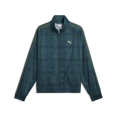 639061 M T7 RELAXED TARTAN WOVEN JKT 36MIDNIGHT P. 717910-0003