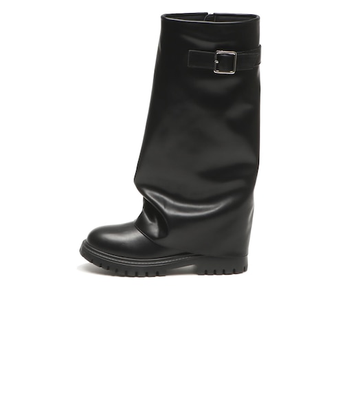 W3095　COVER LONG BOOTS4　BLACK　715022-0001