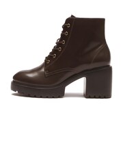 W8037　GL 6HOLE LACE UP 8　BROWN　715021-0002