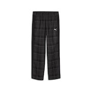 639059 M T7 RELAXED TARTAN WOVEN PT 01BK 717909-0001