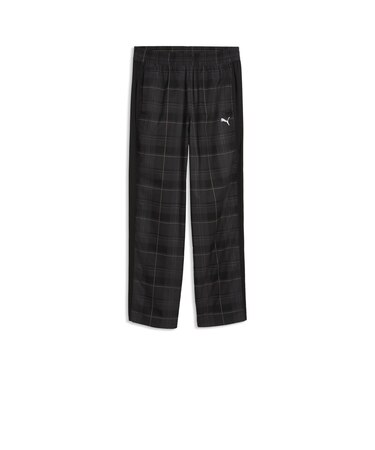 639059　M T7 RELAXED TARTAN WOVEN PT　01BK　717909-0001