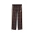 639059　M T7 RELAXED TARTAN WOVEN PT　33CHOCOLATE F.　717909-0002