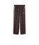 639059　M T7 RELAXED TARTAN WOVEN PT　33CHOCOLATE F.　717909-0002