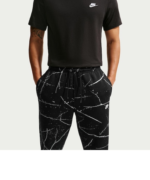 IX5455　M CLUB BB CUFF PANT AOP　010BLACK/SAIL　721270-0001