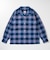 126K1071001　M Check Flannel Open Shirts　NAVY　717847-0001