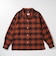 126K1071001　M Check Flannel Open Shirts　BROWN　717847-0002
