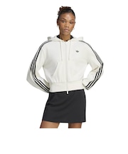 LC8124　W CROP ZIP HOODIE(SK)　CLOUDWHITE　716501-0001