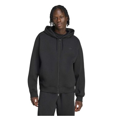 LC8115　U OVERSIZE ZIP HOODIE(SK)　BLACK　716497-0001