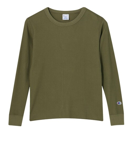 C3-Y436_　M WAFFLE LONG SLEEVE TEE　655/OLIVE　701289-0005