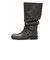 W3097　2BELT SHIRRING LONG BOOTS　GRAY　717157-0002