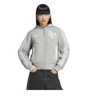 KR6513　W CHEER JACKET　MGREY/WHITE　716403-0001