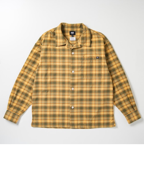 126K1071001　M Check Flannel Open Shirts　BEIGE　717847-0003
