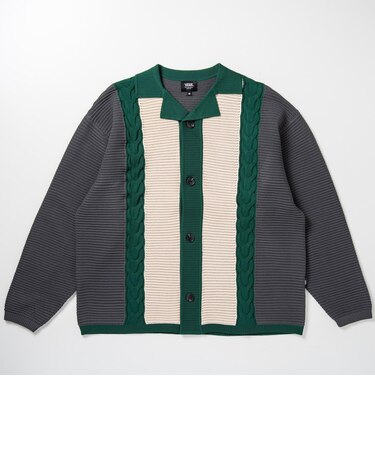 126K7100201　Knit Opencollar Shirts　BLACK　717837-0001