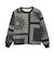 C3-E605　M QUILT PADDED CREWNECK JKT　ﾌﾞﾗｯｸ　720251-0001
