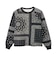 C3-E605　M QUILT PADDED CREWNECK JKT　ﾌﾞﾗｯｸ　720251-0001