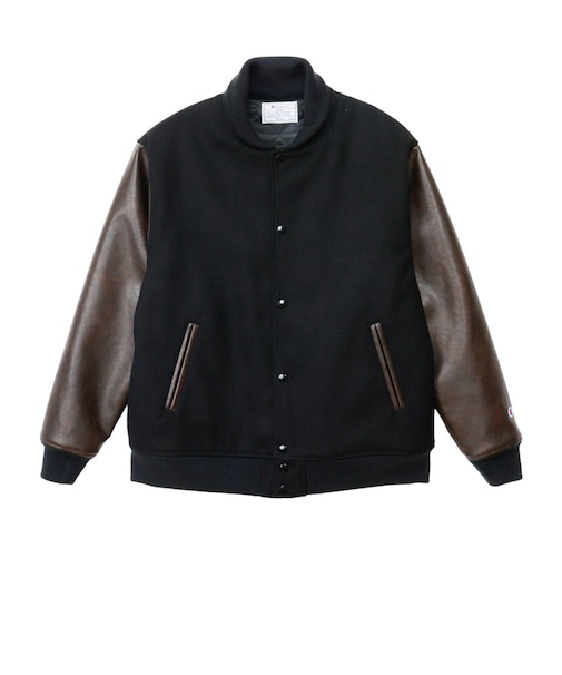 C3-E604　M VARSITY JKT　ﾌﾞﾗｯｸ　720250-0001