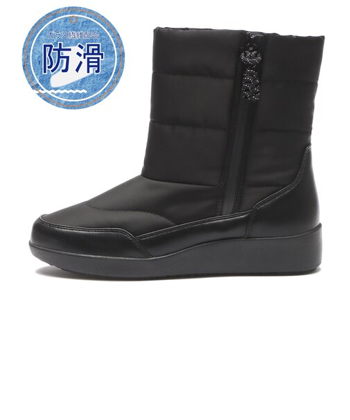 W8035　NYLON PUFFY　BLACK　715088-0001