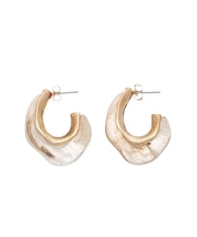 COLOR SHELL HOOPピアス