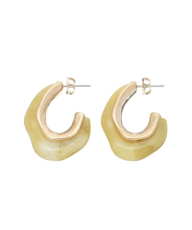 COLOR SHELL HOOPピアス