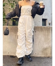 ボリュームギャザーベアオールインワン