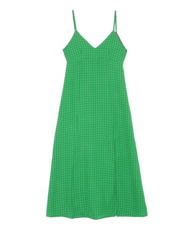 ディープスリットロングキャミワンピース