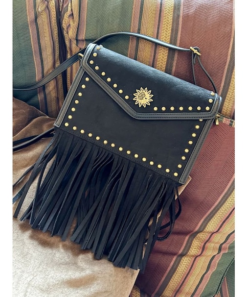フェイクスェードスタッズデザインショルダーBAG