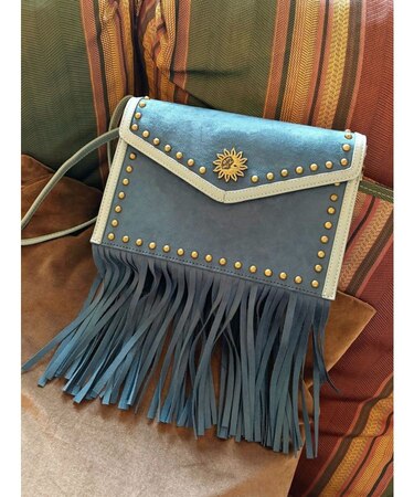 フェイクスェードスタッズデザインショルダーBAG