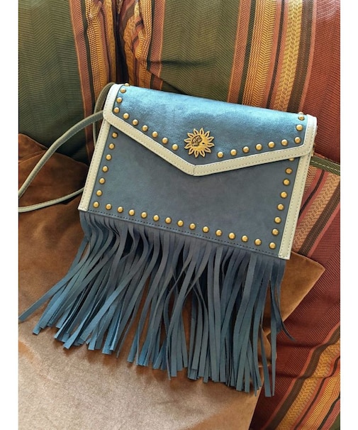 フェイクスェードスタッズデザインショルダーBAG