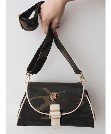 カモフラパイピイングショルダーBAG