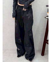 グラフィックプリントスウェットパンツ