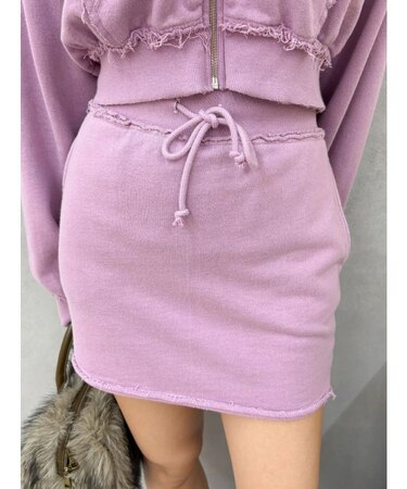 ブリーチスウェットミニスカート【セットアップ着用可能】