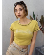 スタッズグラフィックショートTシャツ