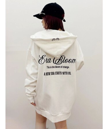 era bloom グラフィックジップパーカー