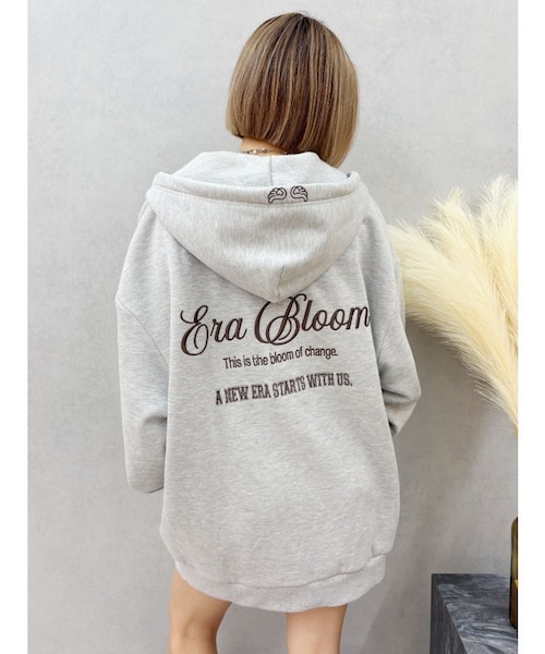 EVRIS earbioomグラフィックジップパーカー era bloom グラフィックジップパーカー｜エヴリスの通販｜&mall