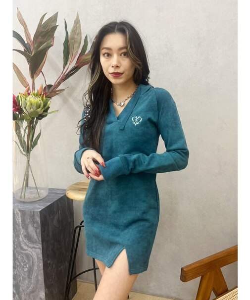 スウェットミニワンピース