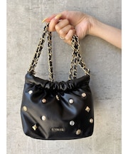 スタッズチェーンミニショルダーBAG