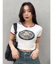 リンガーグラフィックショートTシャツ