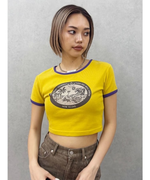 リンガーグラフィックショートTシャツ