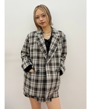 チェックルーズジャケット【セットアップ着用可能】