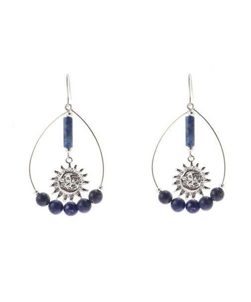 SHELL STONE SUNNY MOTIFピアス