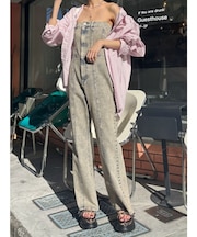 デニムベアロンパース