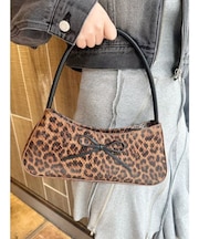リボンモチーフバイカラーハンドBAG