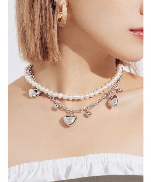 エポカザショップ CRYSTAL FLAP 三連ネックレス 【公式通販】