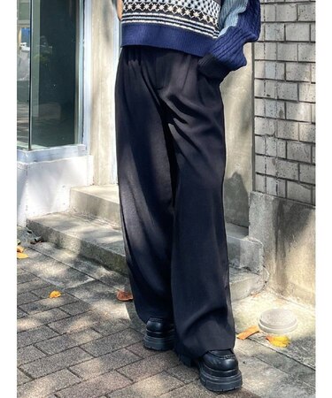 ハイウエストワイドパンツ