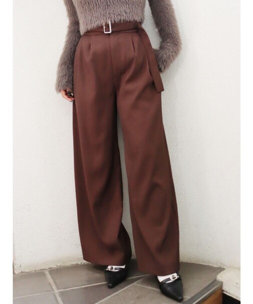 ハイウエストワイドパンツ