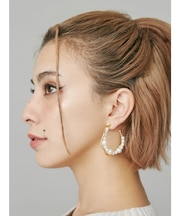 PEARL MIX HOOPピアス