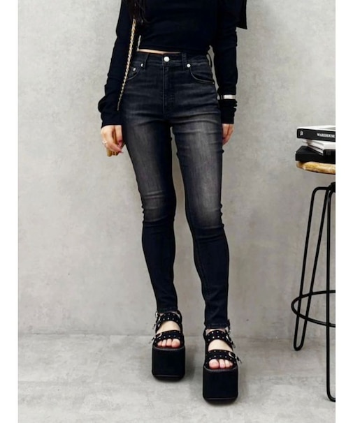 ヴィンテージライクストレッチスキニーデニムパンツ