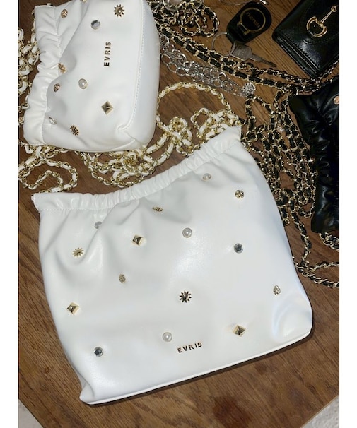 スタッズチェーンBIGショルダーBAG